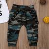 Toddler Baby Boys Hip Hop Tops T-shirt Camo Pants Outfits Set Clothes 0-3Yrs
