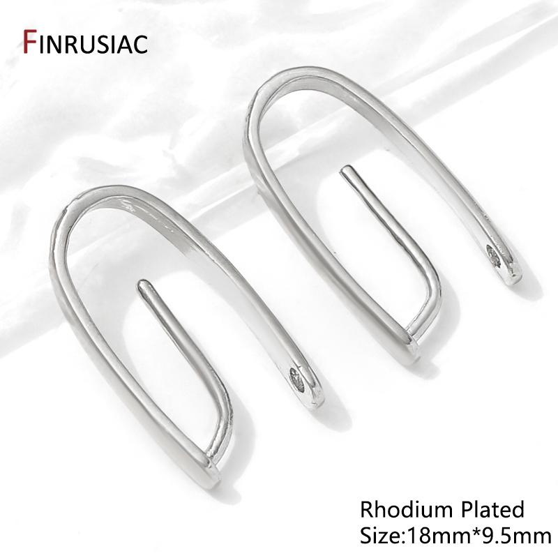 

14/18K Gold Plated Brass Pendant Clip Pinch Bail Clasp Charm Connectors For DIY Necklace Jewelry Making Accessories 2 pieces