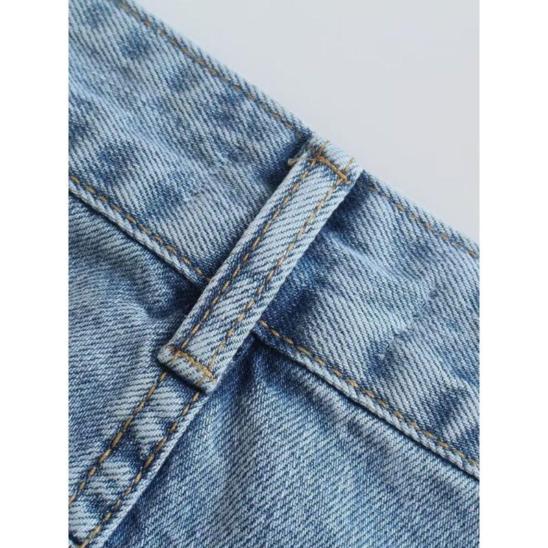Kaslead New Arrival Women's Clothing High Waist Loose Denim