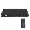 HD Multimedia Interface Switcher 4 Port Supports 8K 60Hz 4K 120Hz HDR HD Multimedia Interface