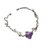 Trendy Designer Amethyst Necklace - Handmade Fashion Jewelry