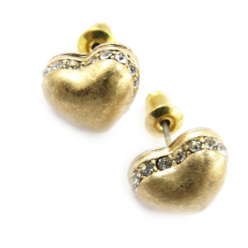 Les Trésors De Lily [J4036] - Boucles Créateur 'Love' doré mat