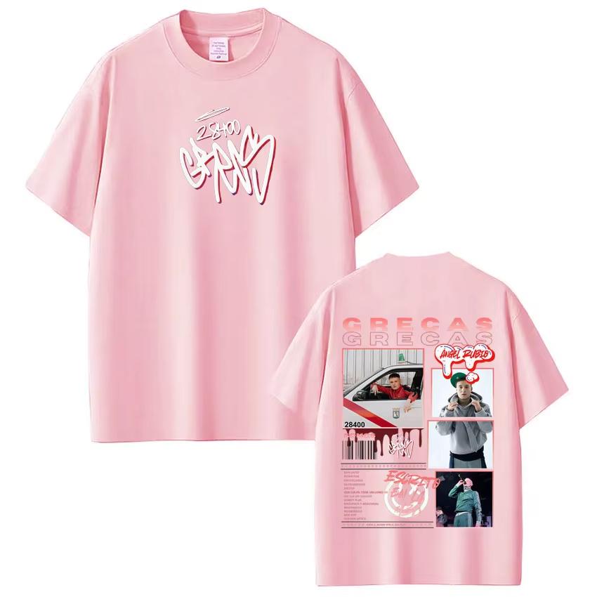 Rapper Grecas Tour 2026 Album Print Tshirts Men Women Fashion Hip Hop Tshirt Casual Short Sleeve Cotton Tee Shirt Streetwear