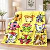 Digimon Flannel Throw Blanket Soft Warm Cozy For Sofa Bed Indoor Home Bedroom Use