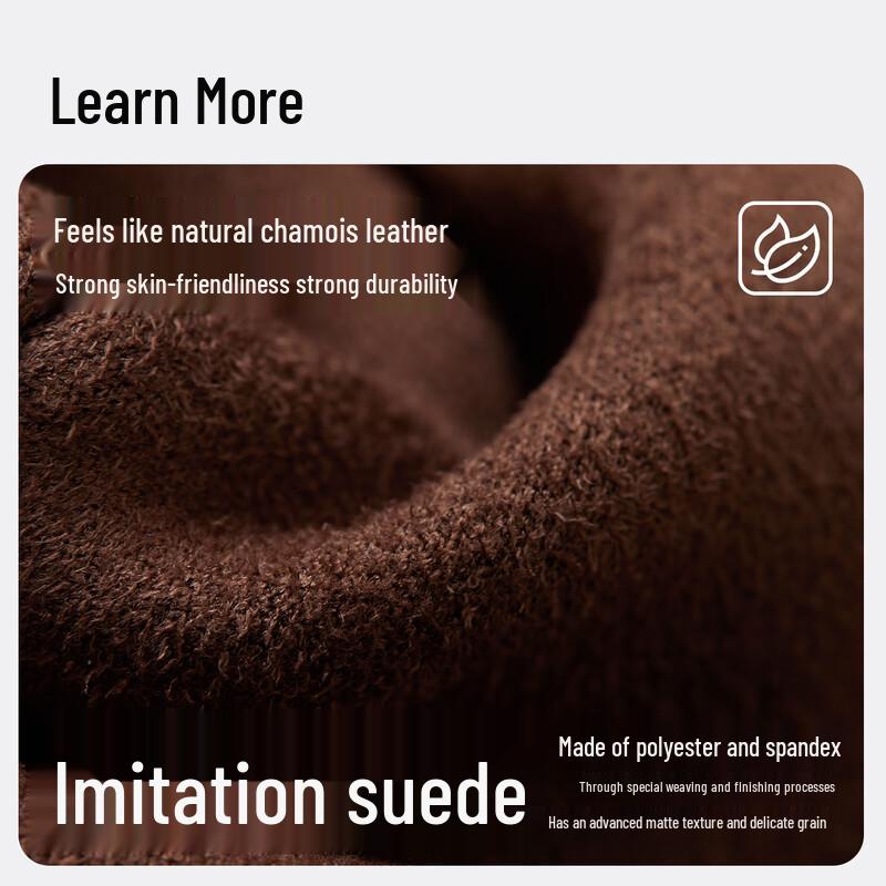 MISSION UV Men's Winter Fleece-Lined Touchscreen Gloves