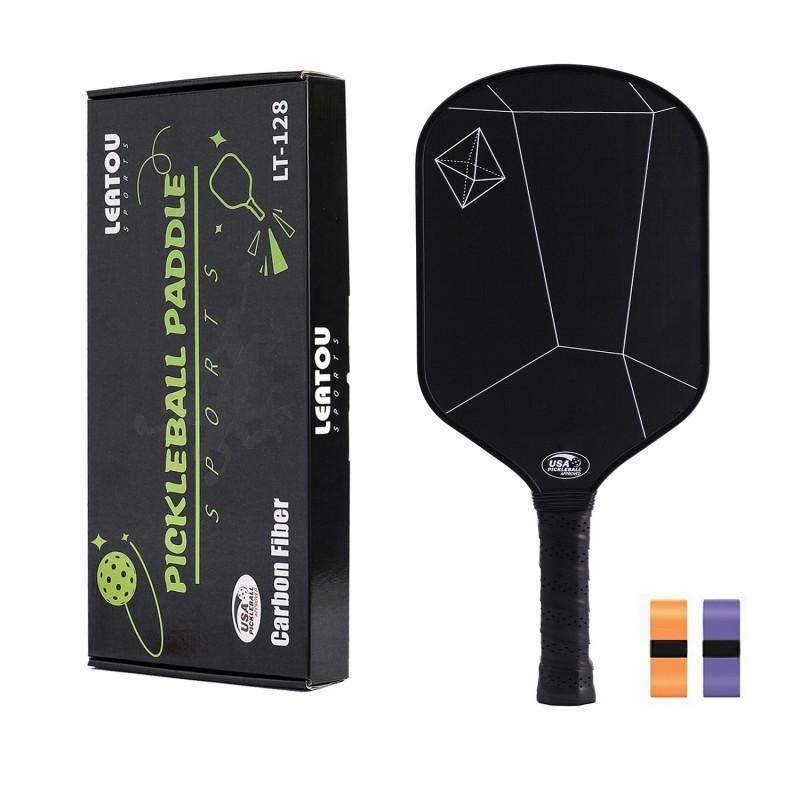 Carbon Fiber Pickleball Paddle T700 With Matte Grip Quiet Absorption Tournament Ready Set