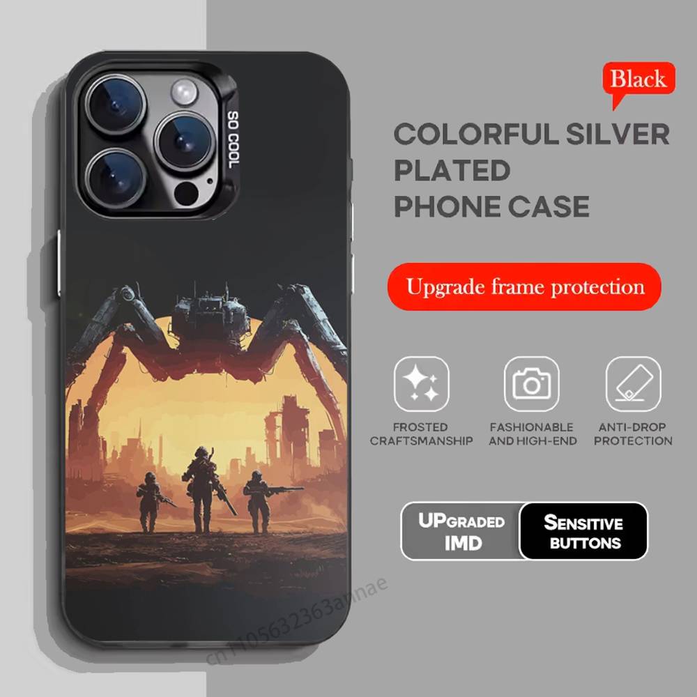 HEISSES SPIEL A-ARC Raiders Handyhülle Für iPhone 17,16,15,14,13,12,11,Pro,Max,Plus,Mini,X,XS,XR,8,S,SE Weiche Schwarze Hülle