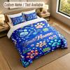 Dog Theme Personalized 3Pcs Bedding Set Custom Text & Name 1 Sheet 2 Pillowcases Household Bedding 1pc