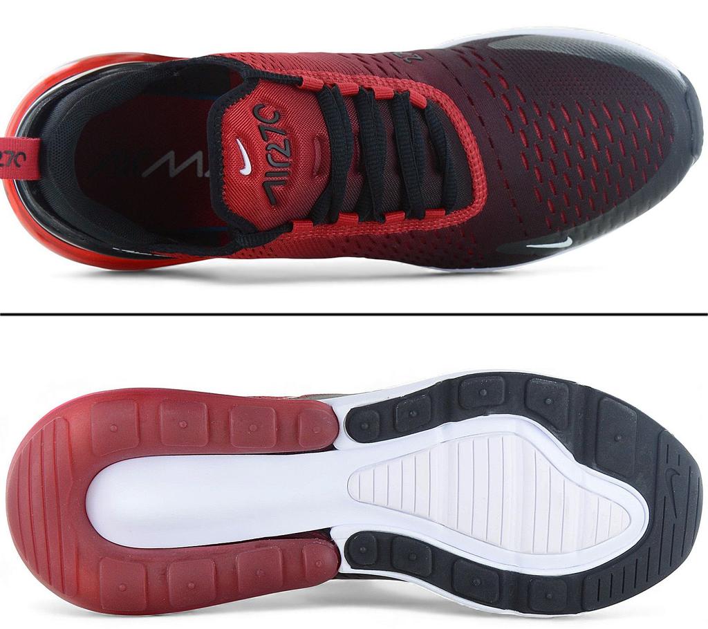 Nike Air Max 270 - Herren Sneakers Schuhe Schwarz-Rot AH8050-602 ORIGINAL