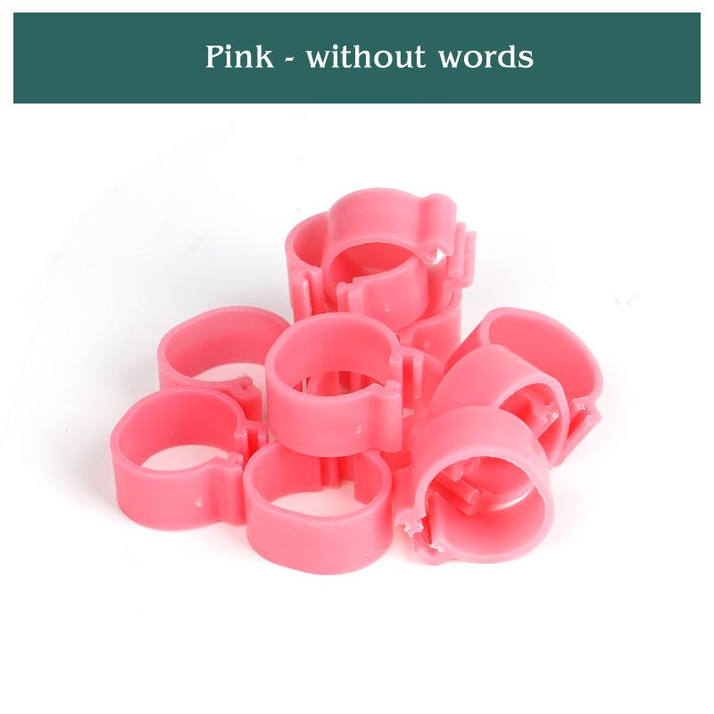 16MM 20MM Chicken Foot Ring Snap-Fit No Numbers 20/50 Pcs Identity Recognition Farm Animals Poultry Duck Goose Breeding Tools