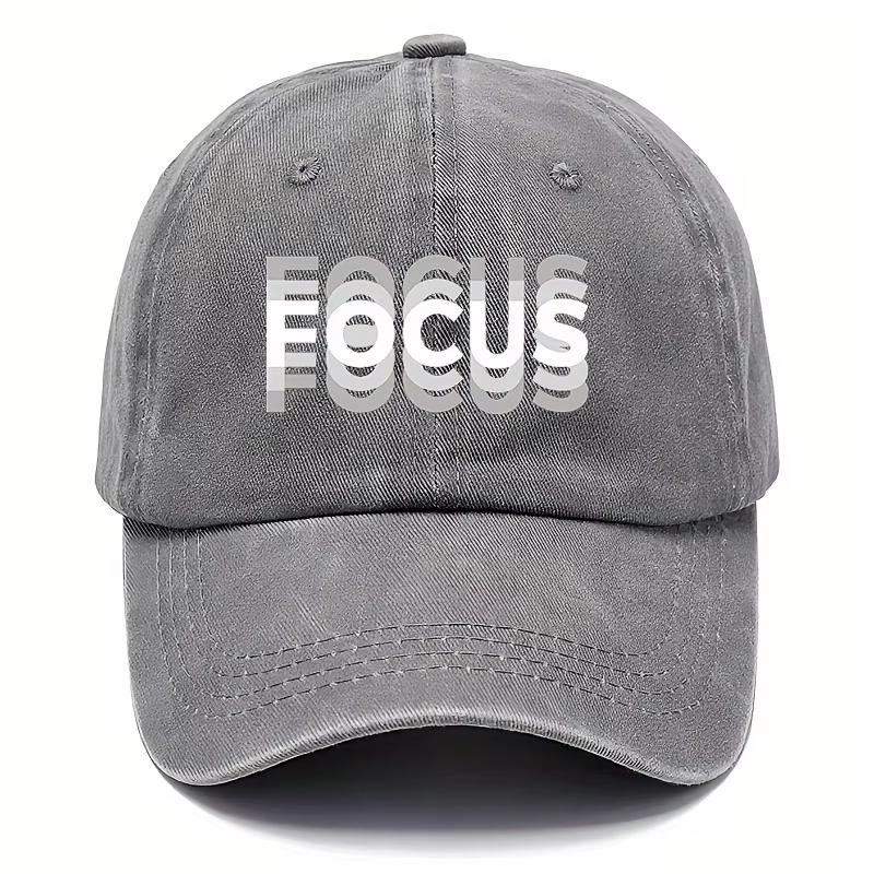The FOCUS Baseball Cap Is Adjustable Breathablehand-washedsuitable for Both Unisex and WomenIt Is Breathable and Adjustable