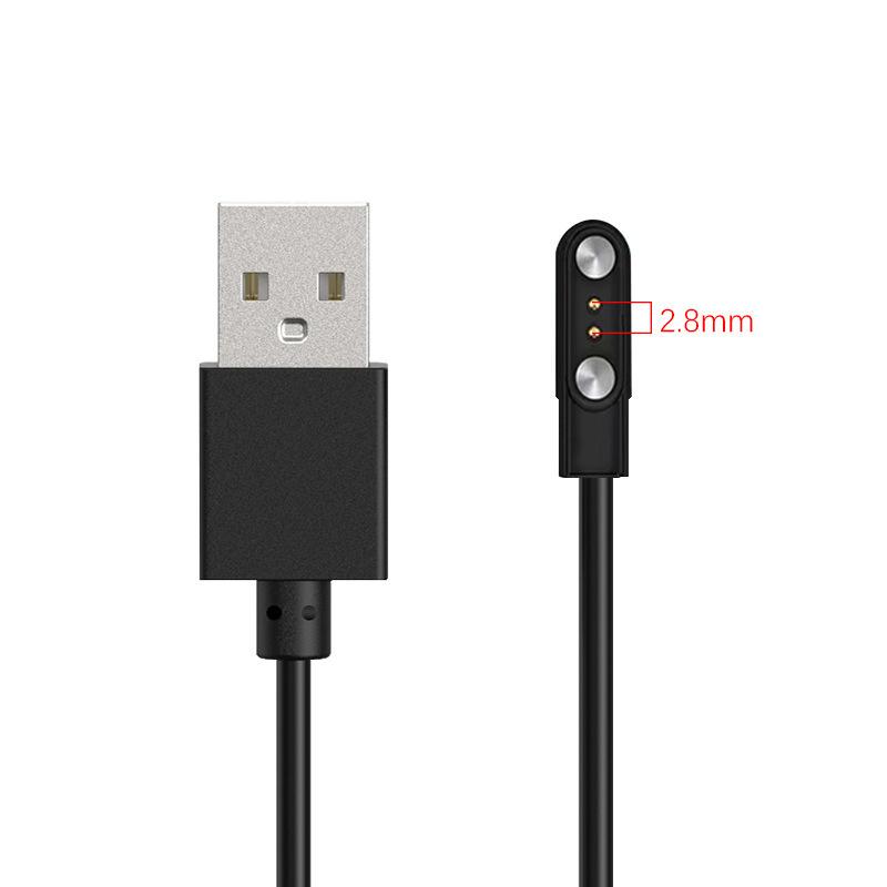 2 Pins 4Pins Smartwatch Dock Magnetic Charger Adapter Usb Charging Cable Cord For Smart Watch Power Charge Wire Accessories
