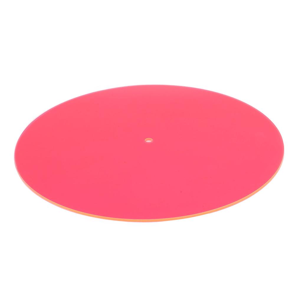 Acrylic Turntable Mat Reduce Noise Improved Sound Quality Anti Static Slipmat for Records 12in