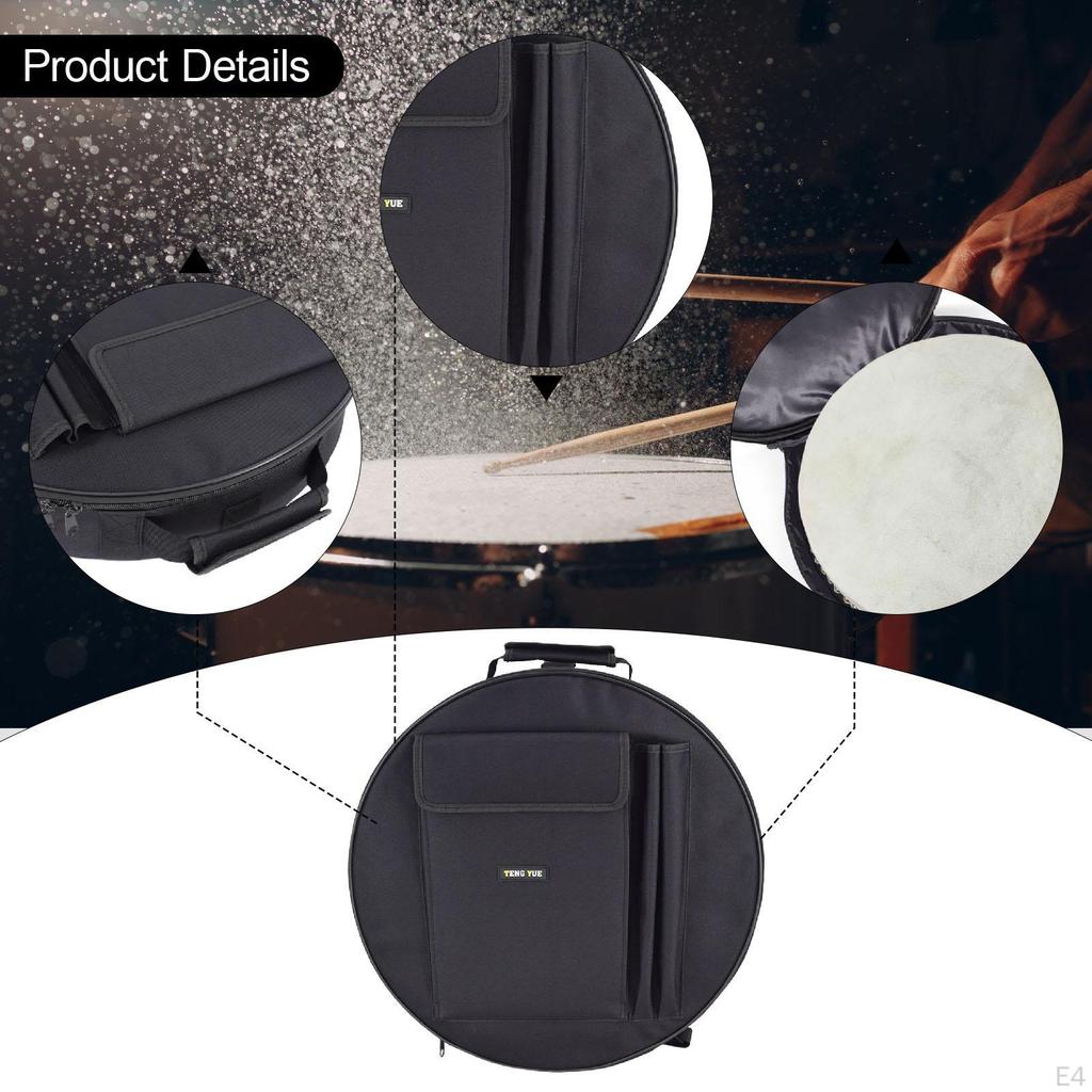 Drum Bag Backpack Carrying Case Percussion Accessories Pocket Dustproof Stick Mallet with Carry