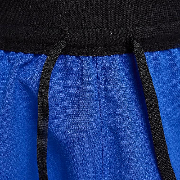 Nike Dri-Fit Logo Lace-Up Training Shorts Kids Bottoms Blue FB1294-480