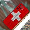 Switzerland Swiss Flag For OPPO A53S A57S A54S A38 A78 A58 A79 A15 A17 A77 A16 A76 A96 A52 A72 A5 A9 A94 A74 Case