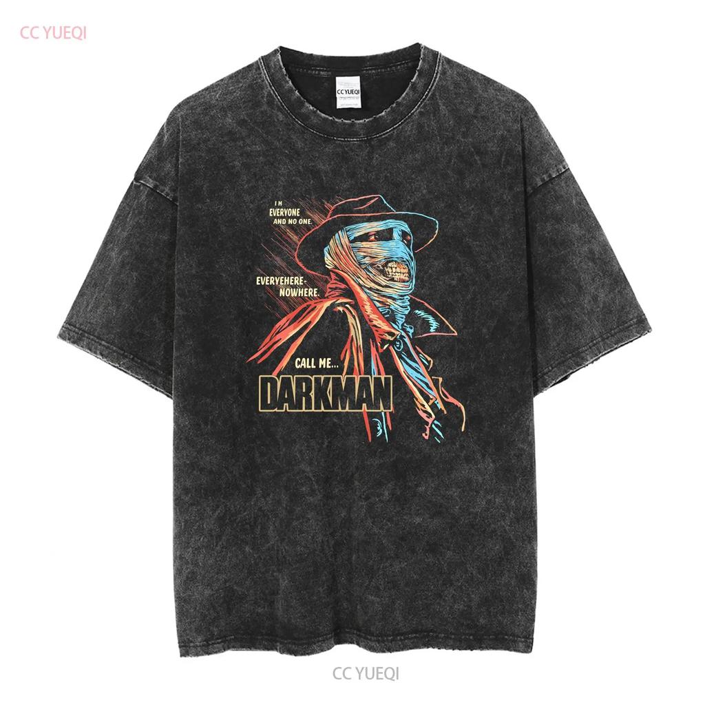 Darkman Loot Wear Exclusive T Shirt 2XL Black Horror Movie Fright vintage Washed Comfortable Soft Casual Breathable Unisex
