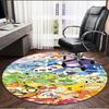 Pokemon Print Round Rug, Washable Floor Carpet, For Entryway Dorm Laundry Room Office Study, Home Decor Birthday Christmas Gift