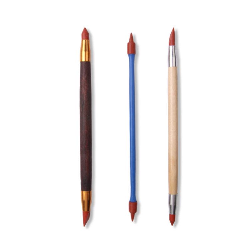 3-Piece Double-Ended Silicone Pen Set for Pottery and Sculpture Clay Erasing