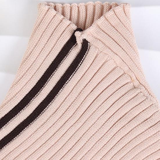 Fake Collar Scarf Detachable High Collar Solid Color Knitted Turtleneck Scarves Collar Insert Fashion