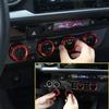 AC knob Cover Trims and AC Vent Inner Rings for Toyota Tacoma Accessories 2016-2023 Interior Air Conditioner Vent Ring Cover Trims Air Conditioner