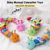 With Crinkle and Rattles Baby Musical Caterpillar Toys for 0-12 Months Infants for Tummy Time