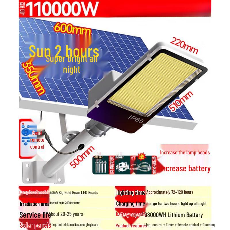 Jundingying Outdoor Solar LED Street Light
