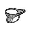 Pánské sexy transparentní krajka Pánské síťované kalhotky Tanga G-String T-Back Bílá Burgundsko černá Tón pleti Safírově modrá