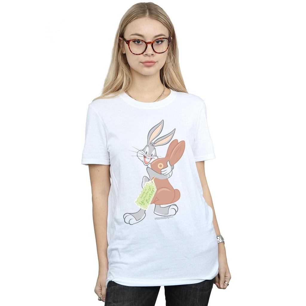Looney Tunes Womens/Ladies Bugs Bunny Yummy Easter Cotton Boyfriend T-Shirt