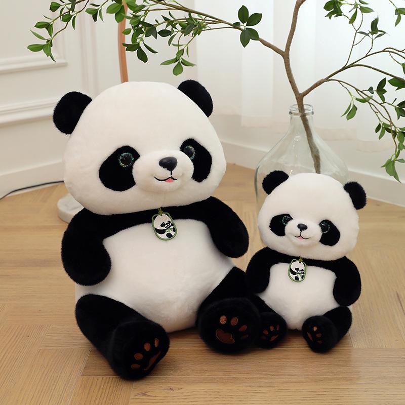 Bai Fen Bai Dolls And Toys New Beibei Giant Panda Doll Plush Toy National Treasure Throw Pillow For Children To Set Up A Street Stall Rag Doll Panda