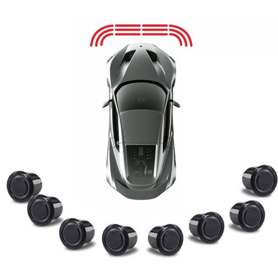 1 Set Car Reversing Radars Visual Image Integration Voice Broadcast Digital Display Alarm Function Easy Installation Auto