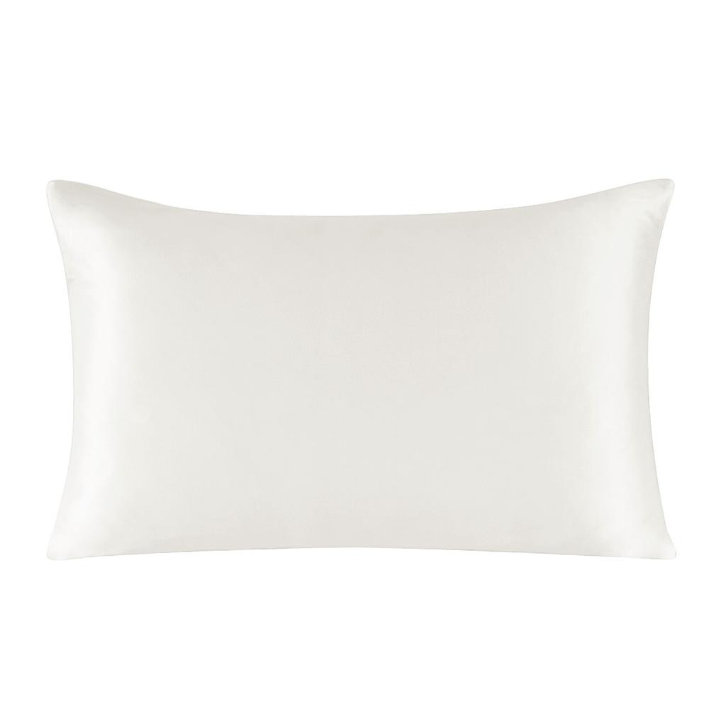 One Side 100% Mulberry Silk Pillowcase with Hidden Zipper Solid Color Pillow Case for Sleep and Skin Care