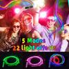 New LED Fiber Optic Whip 360° Swivel Glowing Whip RGB Pixel Light Up Flow Lace Disco Dance Festival Night Party Atmosphere Props