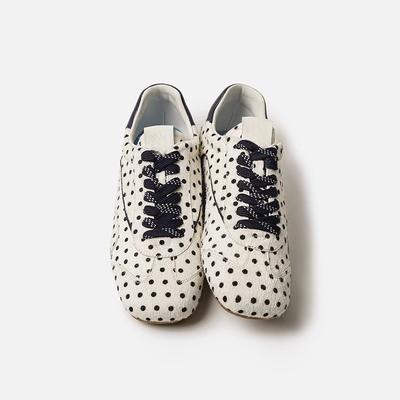 Retro Polka Dot Flat-bottomed Ballet Training Shoes for Women's 2025 New Fashion Versatile, Comfortable and Light Casual Forrest Gump Shoes