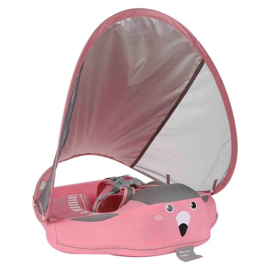 Mambobaby Infant & Toddler Inflatable-Free Float with Sun Canopy for Swimming Pool