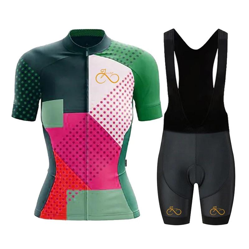 Women's Cycling Clothing Set, Mountain Bike Pro Team Jersey, Summer, 2026 summer breathable cycling suit set