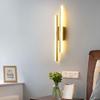 Nordic Luxury LED Bedside Wall Lamp - Minimalist Long Strip Design for Bedroom or Corridor