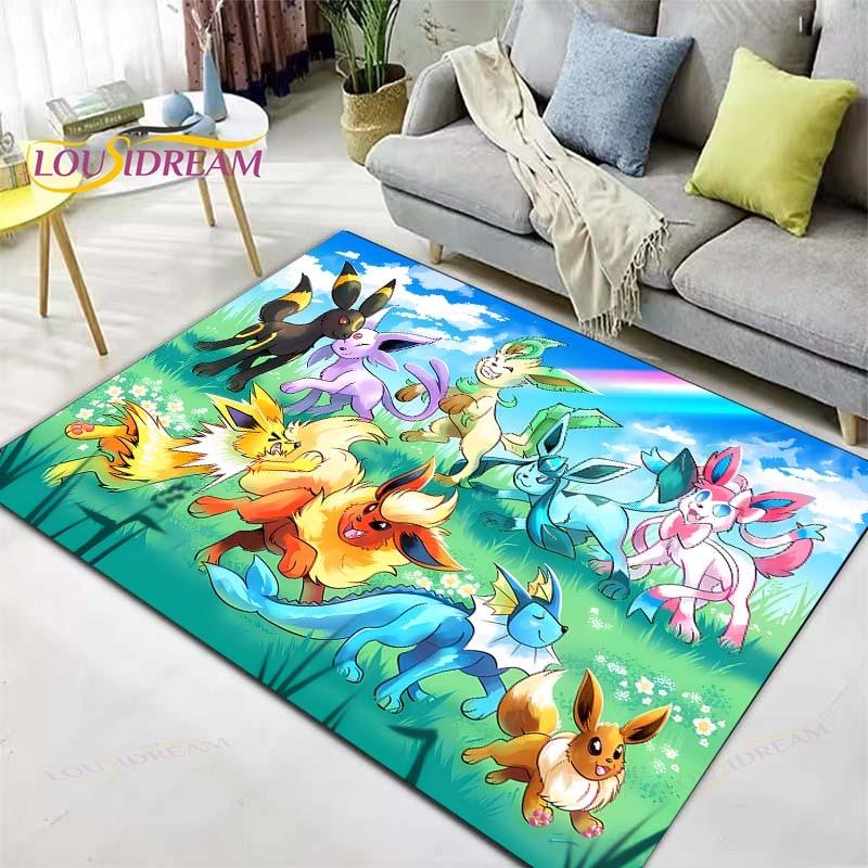 Χαλί Pokemon Χαλί Anime Παιδικά Χαλιά Σαλόνι Τραπεζάκι τσαγιού Χαλί Υπνοδωματίου Πλενόμενα Χαλιά Δαπέδου Χαλί Οικιακής Χρήσης Χαριτωμένο Χαλί