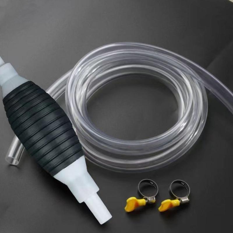 Hand Pump Manual Liquid Transfer Pump With Locking Valves Durability Rubber Bulb For Automotive Home Use