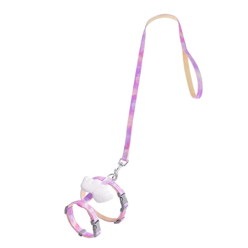 Wings Cat Rope I-shaped Cat Leash, Anti-break Free Walking Cat Rope Gradual Change Pet Leash Cat Supplies