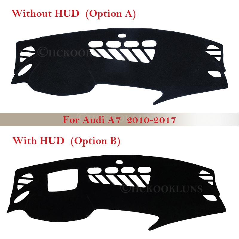 

Защитная накладка на приборную панель для A7 2010 ~ 2017 4G8, солнцезащитный ковер на приборной панели автомобиля S7 RS7 2015 2016