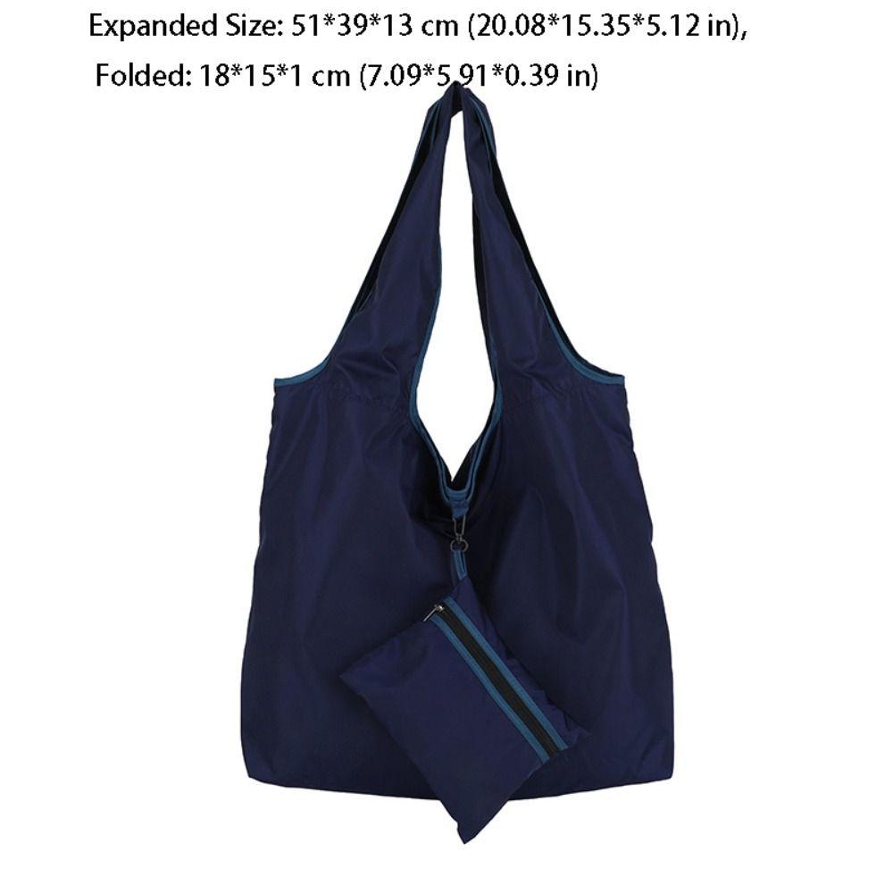 Foldable ~ Fold Folding Shopping Bag Waterproof Grocery Storage Bag Reusable Nylon Tote Bag  Outdoor
