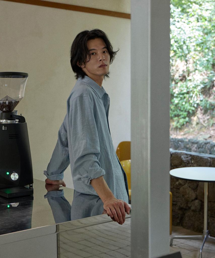 MOOD INSIDE Linen-Like Overshirt_White