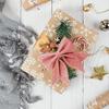6PCS  Sparkle Bow Ornaments for Christmas Tree, DIY Gift Box Decoration, Xmas New Year Party Garland Home Decor Bows Decorations