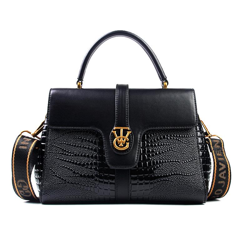 

2025 Новая коллекция Premium Small Square Bag Водонепроницаемая тисненая кожаная сумка Большая вместительная сумка через плечо для поездок на работу