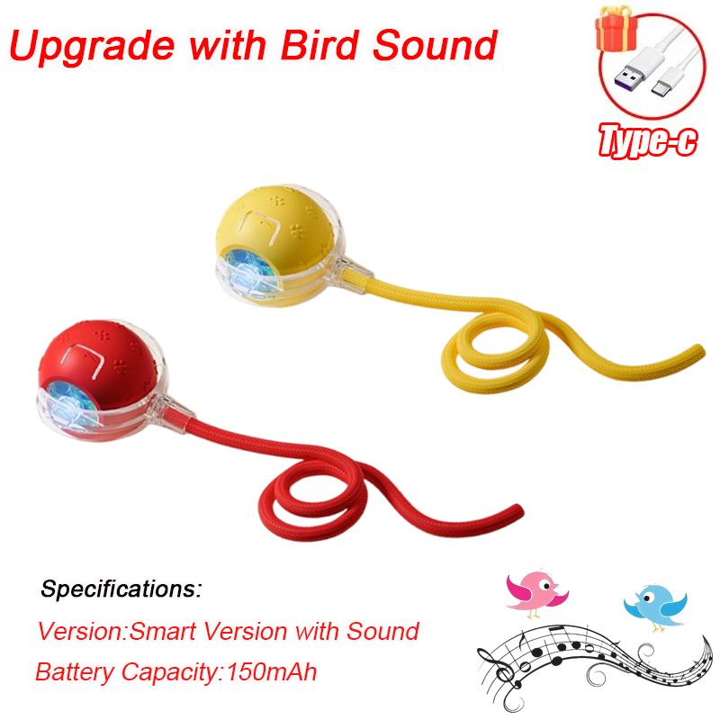 Upgrade Smart Interactive Cat Toys Ball Pet Interaction with Bird Sound Automatic Rolling Ball Toy for Cat Electric Dog Ball Toy