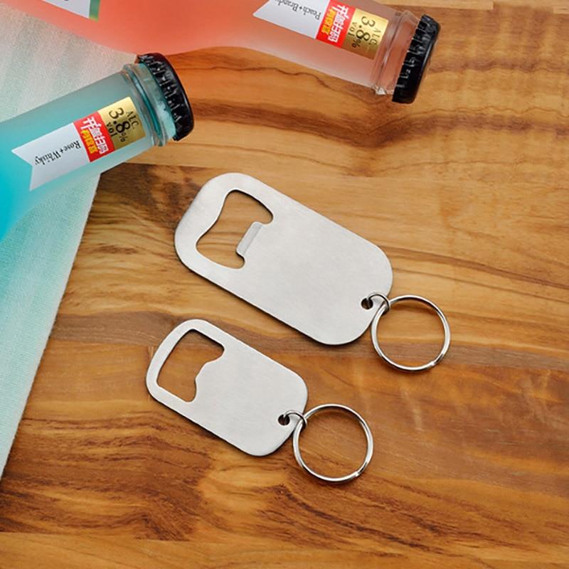 Creative keychain stainless steel bottle opener simplesoda openings