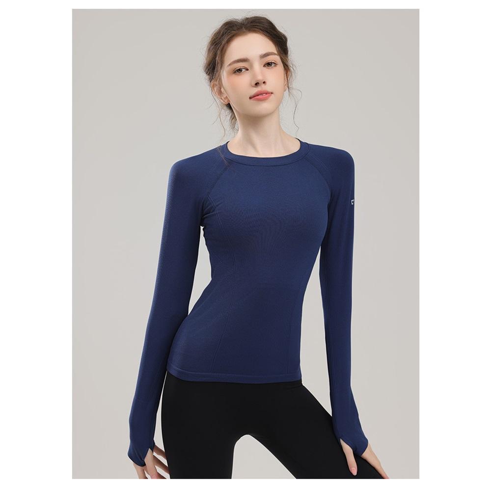 Wysokiej klasy odzież do Pilates i Jogi dla kobiet, obcisła i wyszczuplająca, profesjonalna bluzka fitness z długim rękawem do jesiennych treningów biegowych