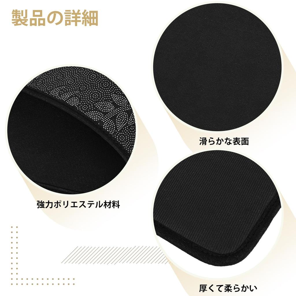 BQKOZFIN Digital Piano Mat, Soundproofing Mat, Anti-Vibration, Anti-Slip, and Anti-Slip (Black)