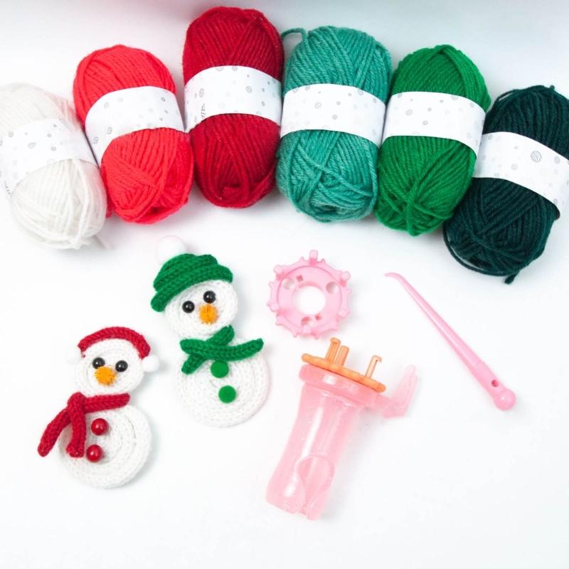 Y3NA Verzieren-Strickmaschine Handstrickrahmen Seil Faden Webwerkzeug Spule Tricotin Maschine Spule Stricker Nähzubehör